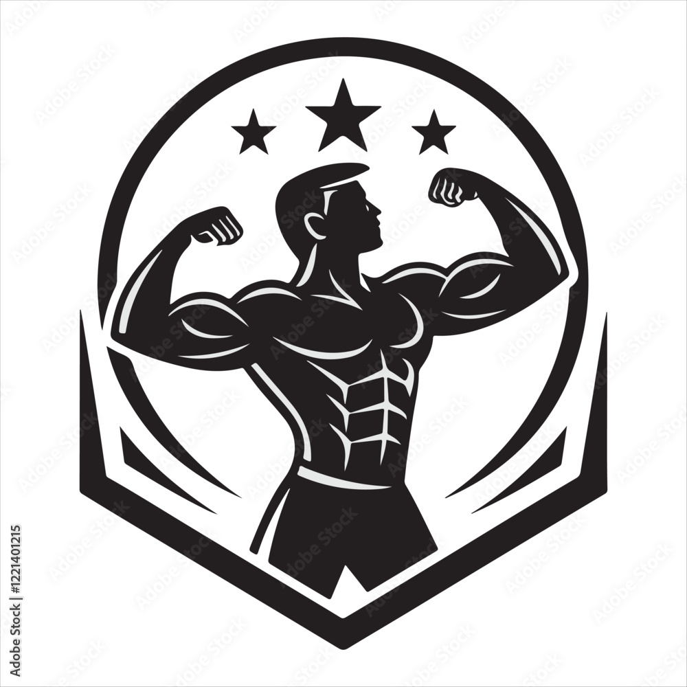 Obraz premium Gym Fitness Logo Icon design template