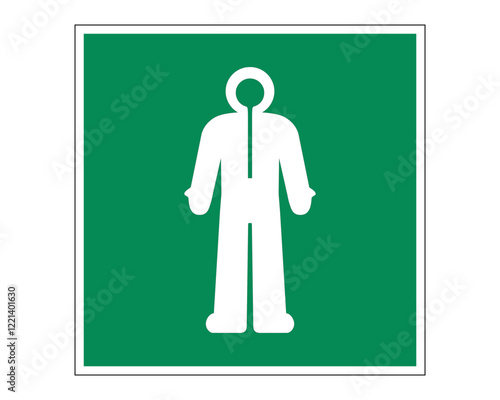 E056 – Survival Clothing - ISO 7010 Safety Sign for Indicating Location of Survival Clothing