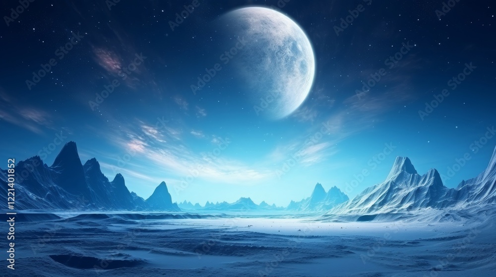 Celestial Mountain Range at Night Celestial Mountain Range at Night