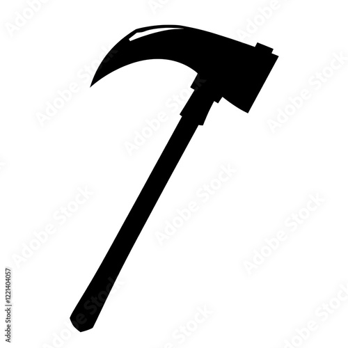 Isolated Black Scythe Silhouette photo