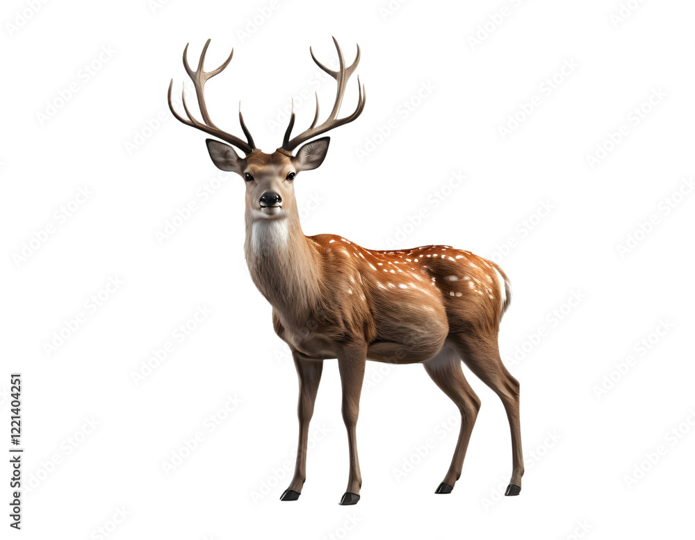 A Spotted Deer with Transparent Background A Spotted Deer with Transparent Background