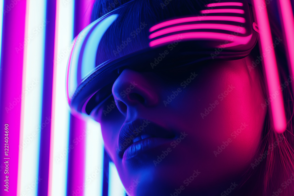 Obraz premium Futuristic cyberpunk scene