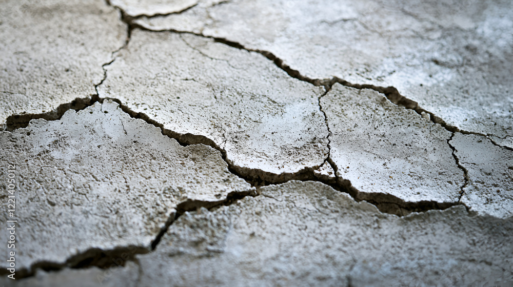 Close-up of cracked, dry earth. Texture of arid land. Harsh, desolate landscape. Close-up of cracked, dry earth. Texture of arid land. Harsh, desolate landscape.