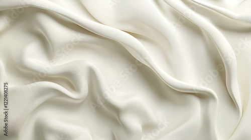 Creamy soft fabric, elegantly draped.  Luxurious texture and subtle folds create a smooth, sophisticated background.