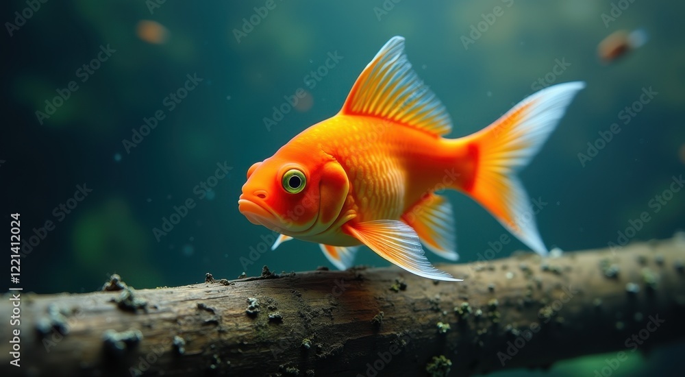 Fish that is looking at something in the water Fish that is looking at something in the water