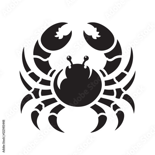 Unique Spider Crab Silhouette Illustrations for Print & Digital Projects photo