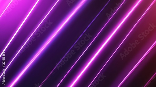 Abstract neon dynamic beams vector art sleek glowing lines background design