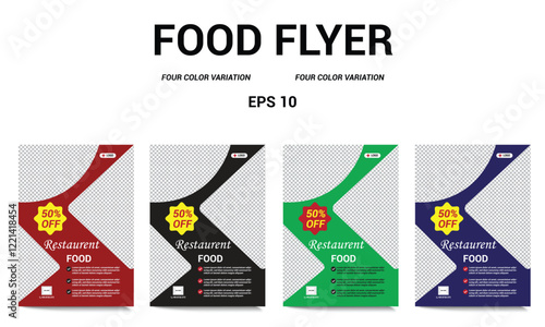 Fast food social media template design