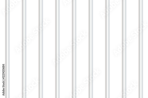 Prison bars isolated on a transparent background, representing a pathway to freedom