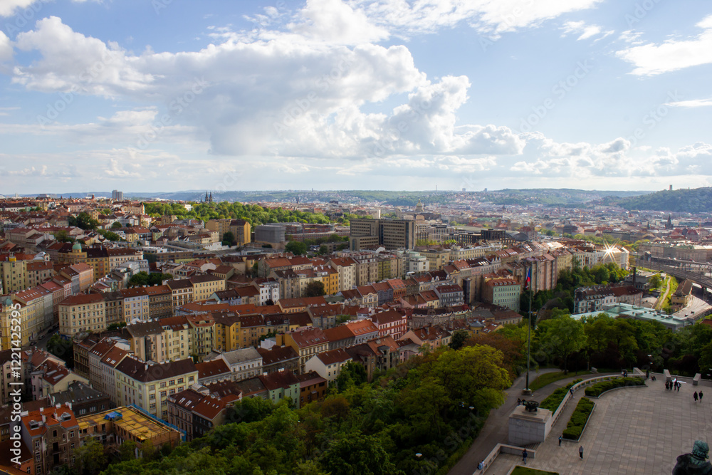 historic city of prague from above during the day historic city of prague from above during the day