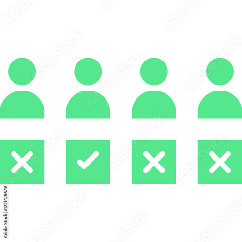 Selection icon single vector illustration