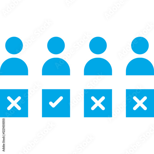 Selection icon single vector illustration