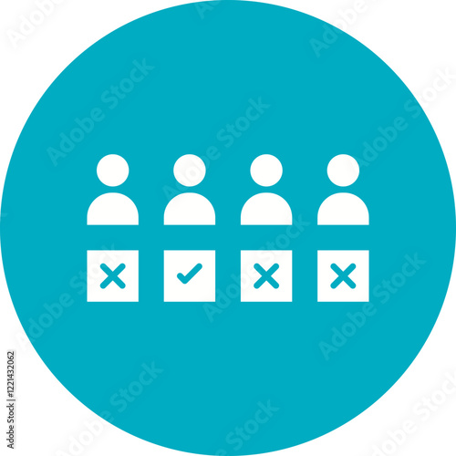 Selection icon single vector illustration