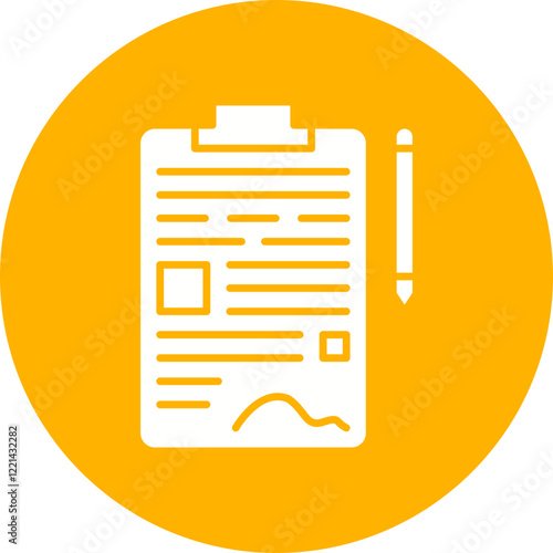 Contract icon single vector illustration