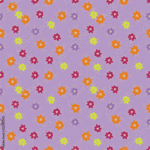 flowers Seamless pattern.