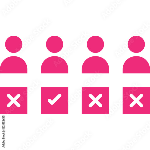 Selection icon single vector illustration