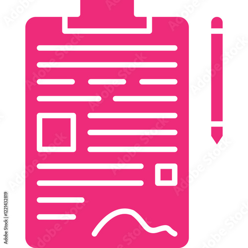 Contract icon single vector illustration