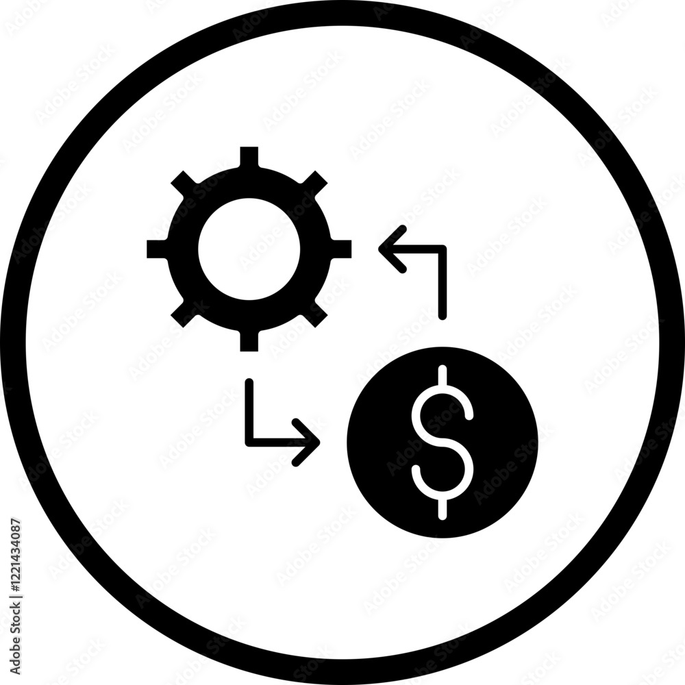 Cost Management icon single vector illustration Cost Management icon single vector illustration