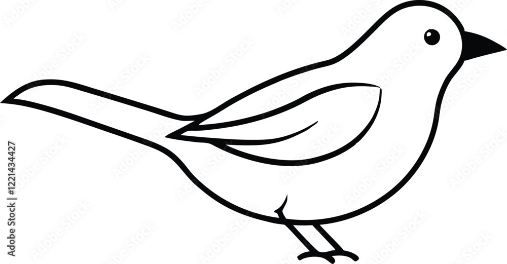 Fototapeta premium bird illustration vector art 