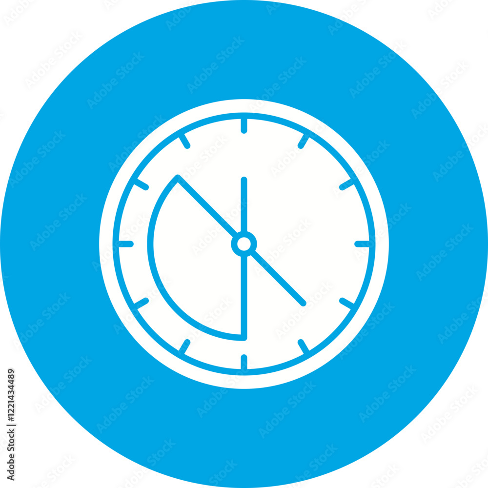 Working Time icon single vector illustration