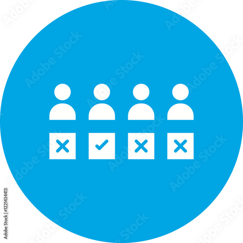 Selection icon single vector illustration