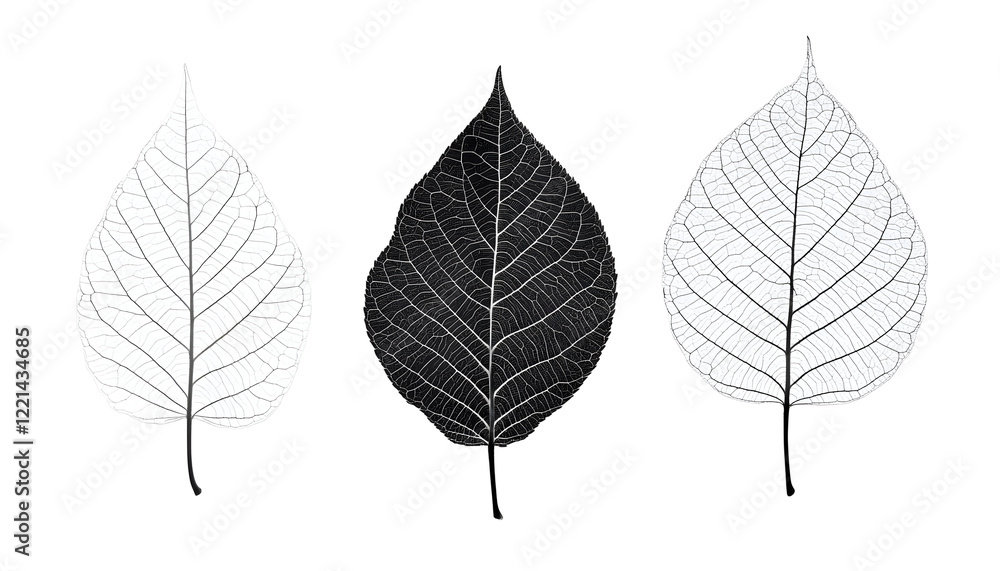 Fototapeta premium Organic Leaf Silhouettes