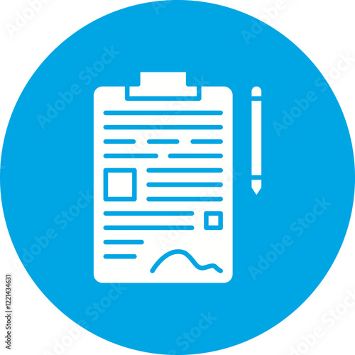 Contract icon single vector illustration