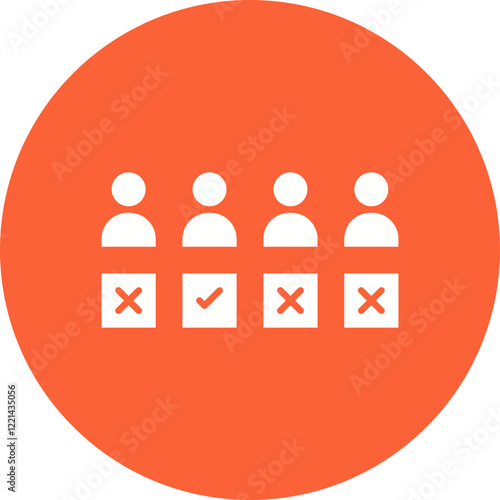 Selection icon single vector illustration