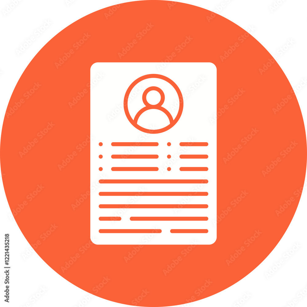 Business Profile icon single vector illustration Business Profile icon single vector illustration