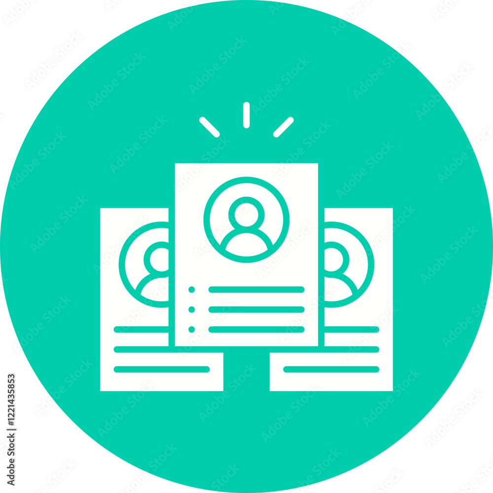 Candidate icon single vector illustration Candidate icon single vector illustration