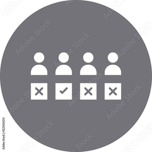 Selection icon single vector illustration