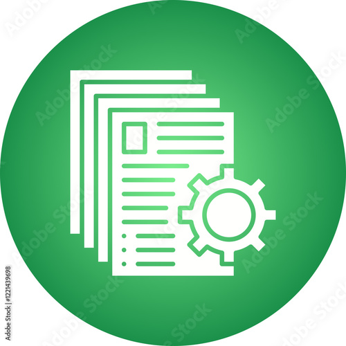 Documents Management icon single vector illustration