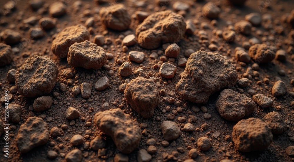 Arafed pile of rocks and gravel on a dirt ground Arafed pile of rocks and gravel on a dirt ground