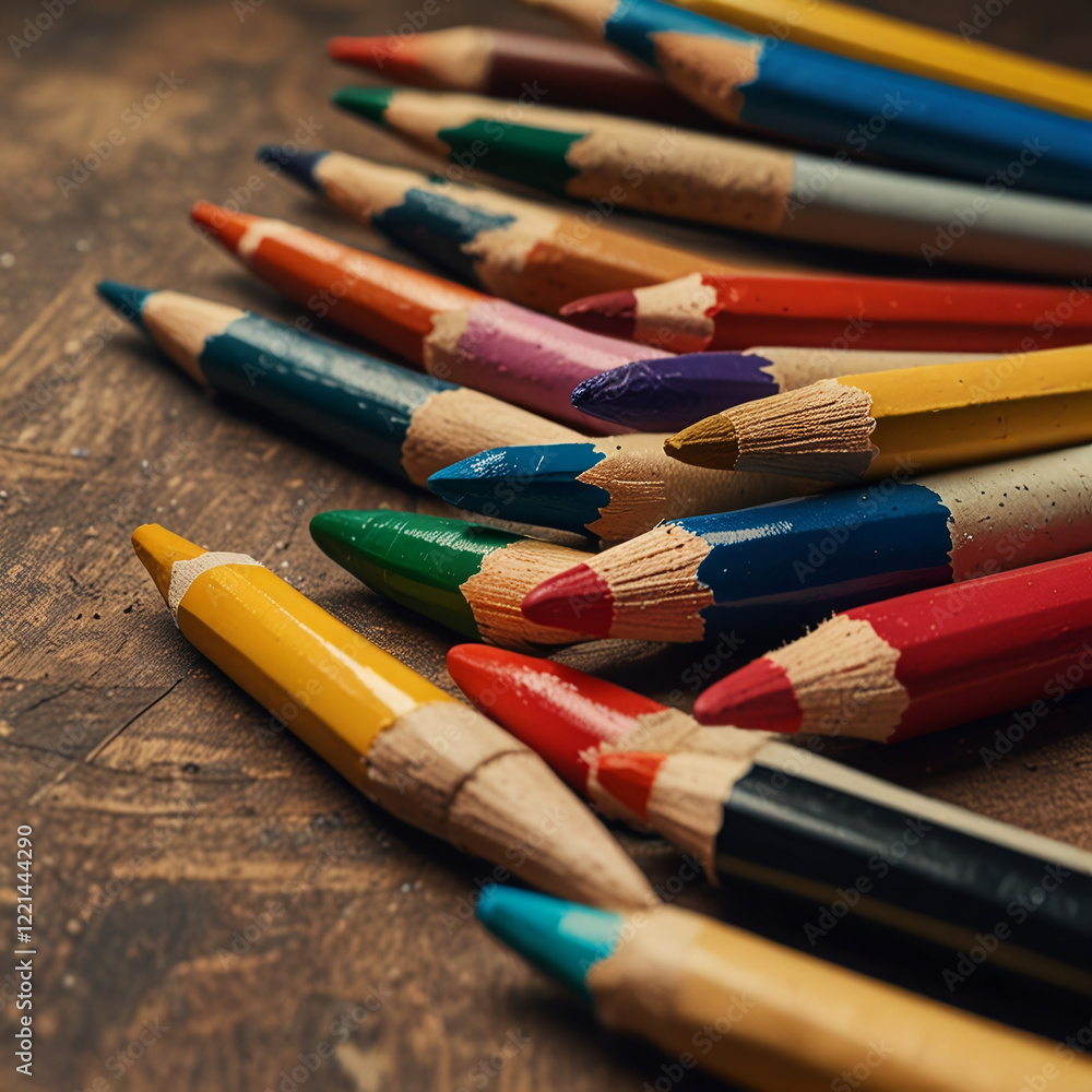 Fototapeta premium Crayons