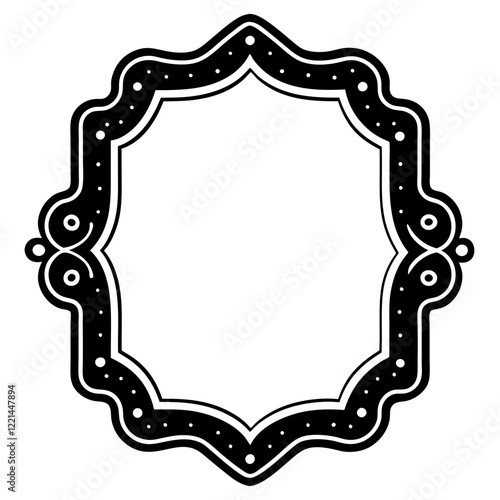 Frame with ornament Illustration, flower, design, outline, template, pattern, Vintage Retro Ornamental Decorative Border Frame, Ornate border, Classy border. Transparent Frame 