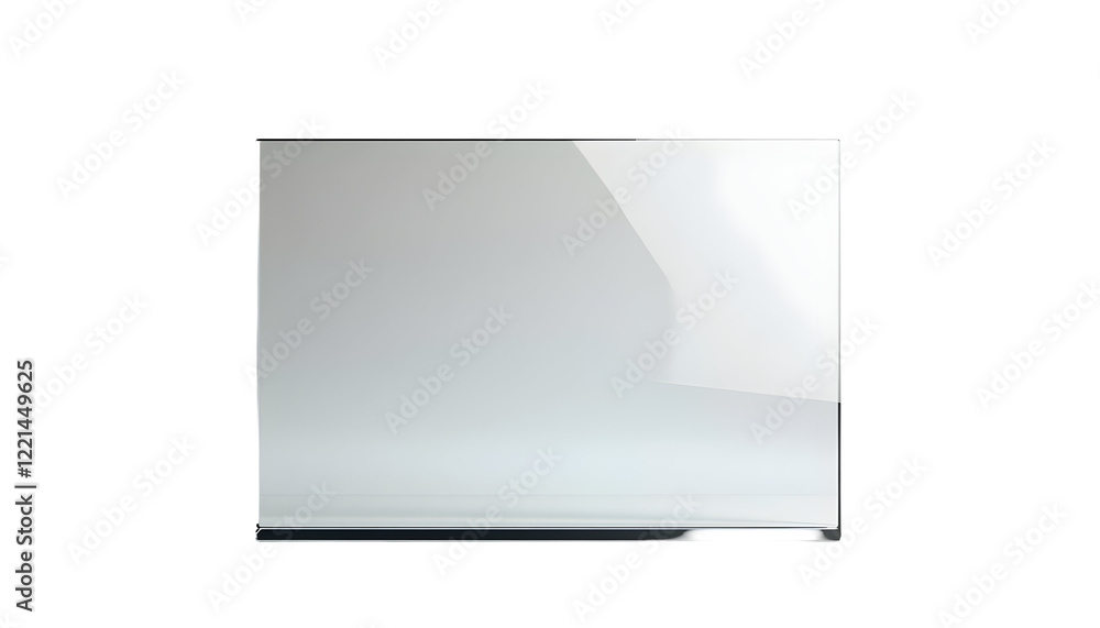 Plain Transparent Glass Panel, no Reflections, front view Plain Transparent Glass Panel, no Reflections, front view