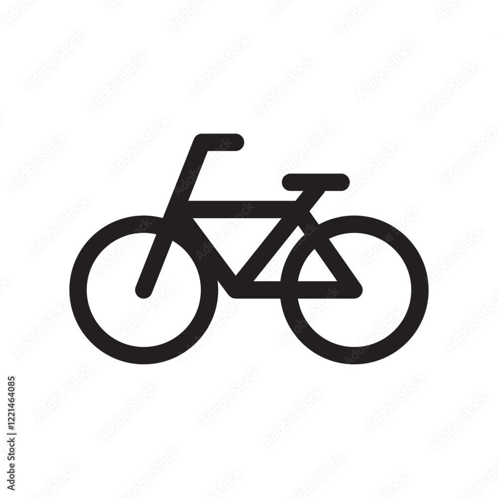Bicycle icon vector. Flat bicycle icon as a symbol for web page design. Bicycle icon vector. Flat bicycle icon as a symbol for web page design.