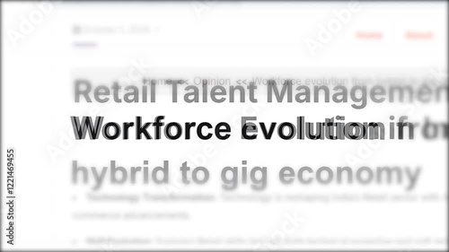 Mentioning workforce and workplace evolution in media headlines. Global problem adapting education systems to prepare for a rapidly changing job landscape. Changing pages of online publications
