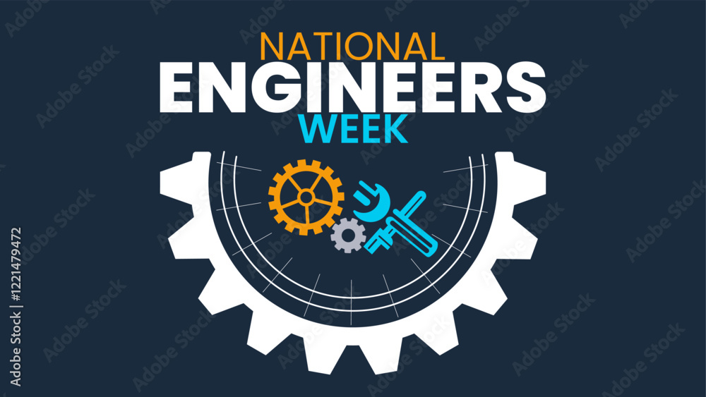 Fototapeta premium Honoring National Engineers Week: Recognizing the Impact of Engineering Professionals