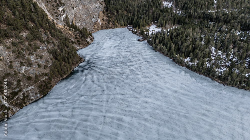 Fotografie Blindsee zugefroren