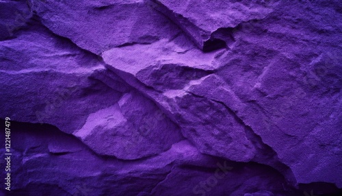 Wallpaper Mural Close up view of a purple rock face revealing intricate textures and patterns, suitable for abstract backgrounds Torontodigital.ca