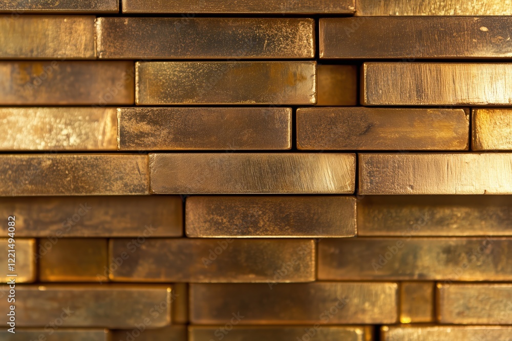 Pure wealth in its finest form – stacked gold bars in elegance Pure wealth in its finest form – stacked gold bars in elegance