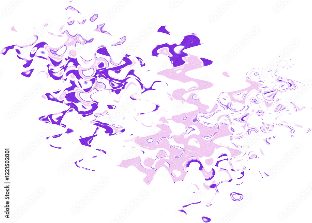 An abstract transparent psychedelic wavy liquid splatter design element overlay. An abstract transparent psychedelic wavy liquid splatter design element overlay.