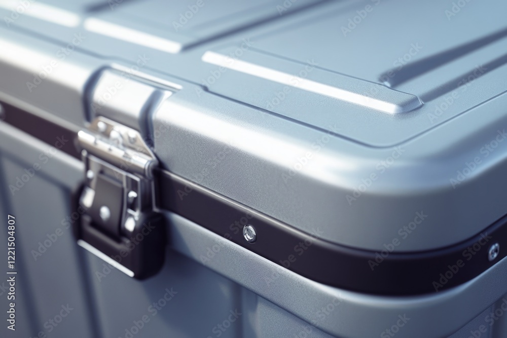 A close-up view of a suitcase or travel bag with intricate details A close-up view of a suitcase or travel bag with intricate details