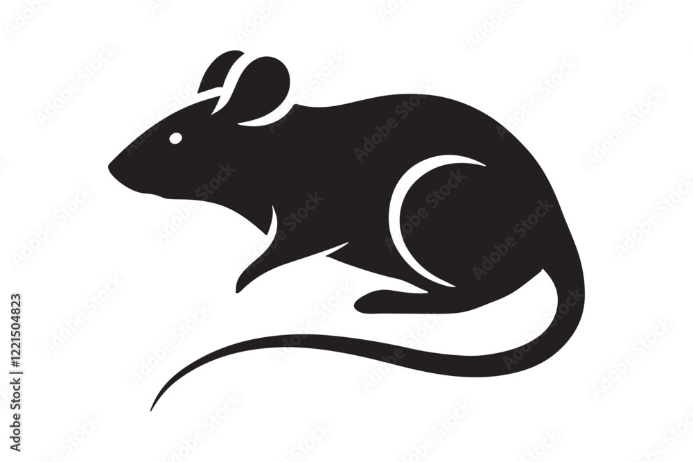 Obraz premium Rat silhouette