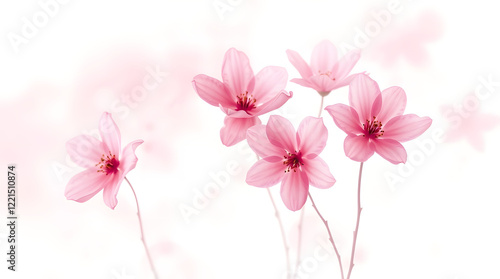 Pink flowers pattern