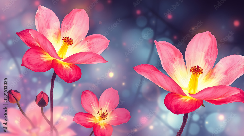 Pink flowers pattern Pink flowers pattern