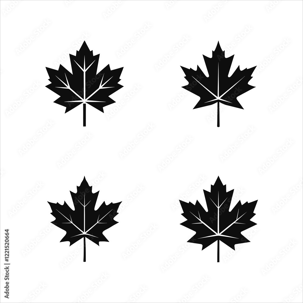 Maple Leaf Vector Icons for Logos and Designs Maple Leaf Vector Icons for Logos and Designs
