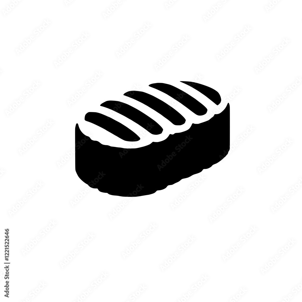 Grilled Steak Icon: A simple yet impactful black and white icon of a grilled steak, perfect for menus, food blogs, or culinary-themed projects. Grilled Steak Icon: A simple yet impactful black and white icon of a grilled steak, perfect for menus, food blogs, or culinary-themed projects.