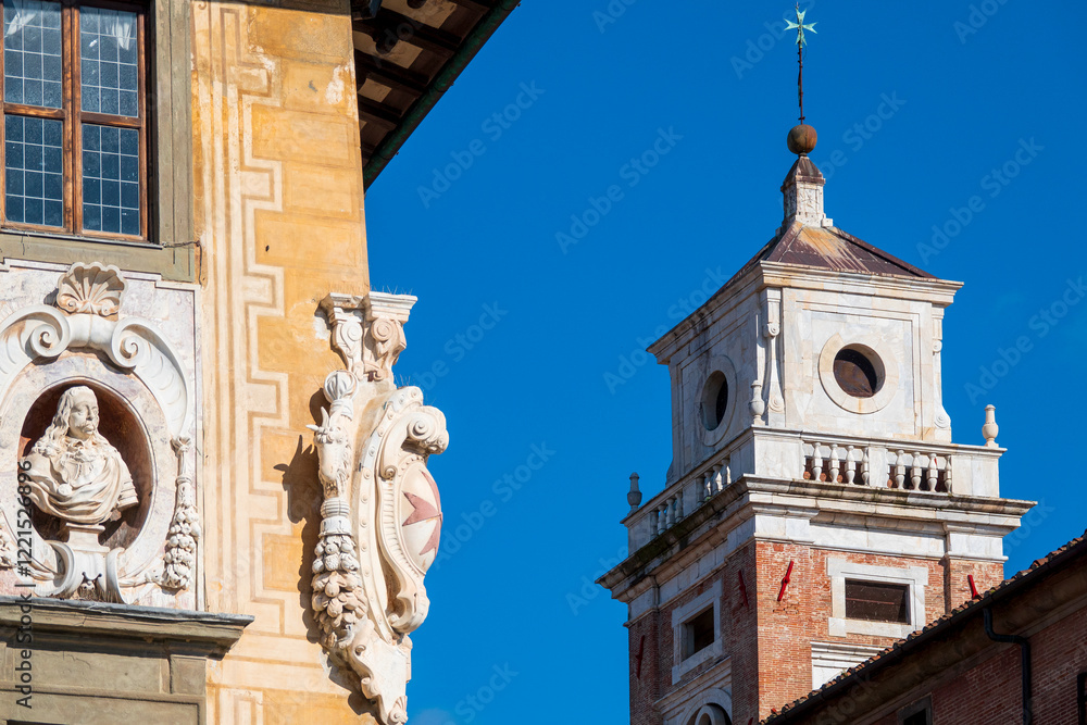 Palazzo della Carovana with Bell Tower of Santo Stefano dei Cavalieri